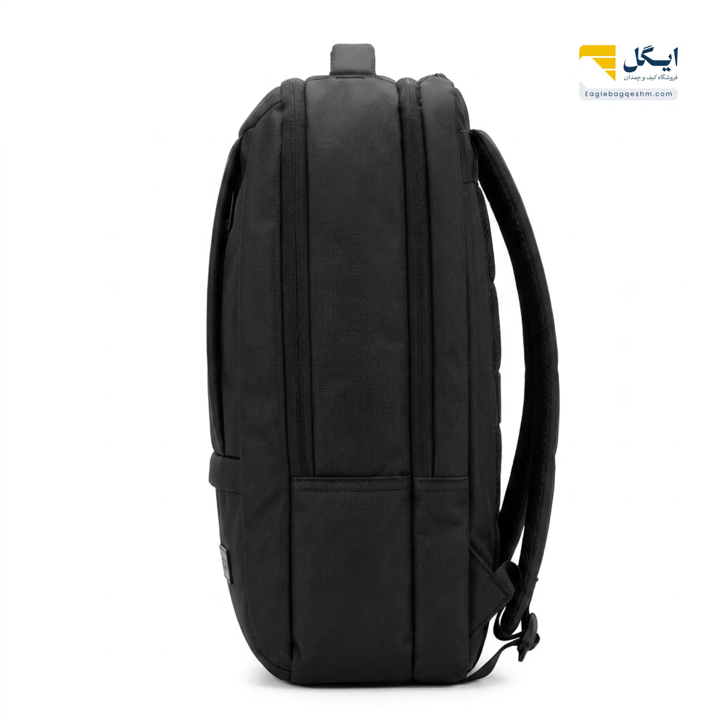 کوله‌پشتی پیرکاردین ضدآب با پورت USB، پشتی طبی و جای لپ‌تاپ مجزا — تصویر ۱۲