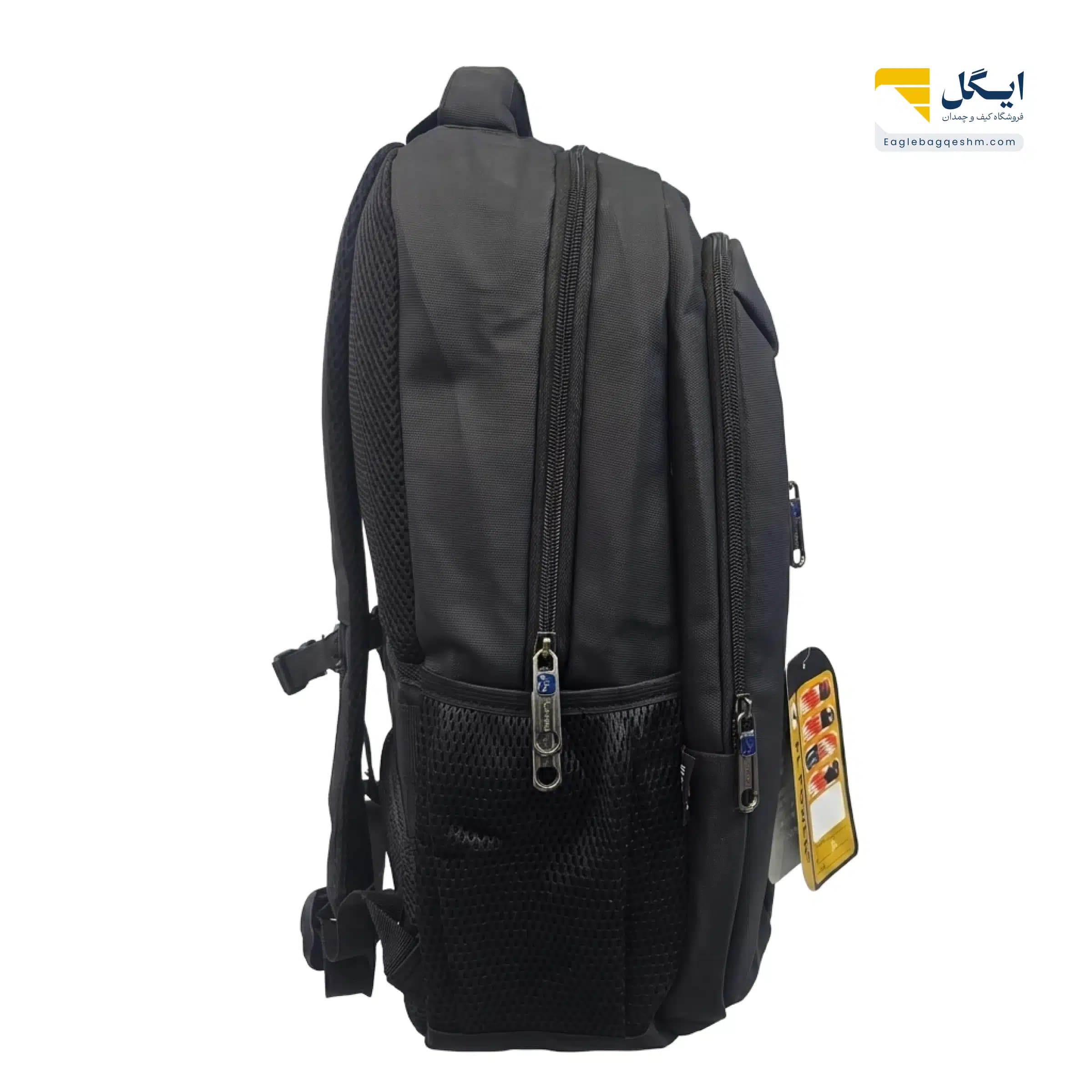 کولهپشتی پیال پاور کد 2211 با جای لپتاپ، پشتی نیمهطبی و طراحی کاربردی روزمره — تصویر ۱۱