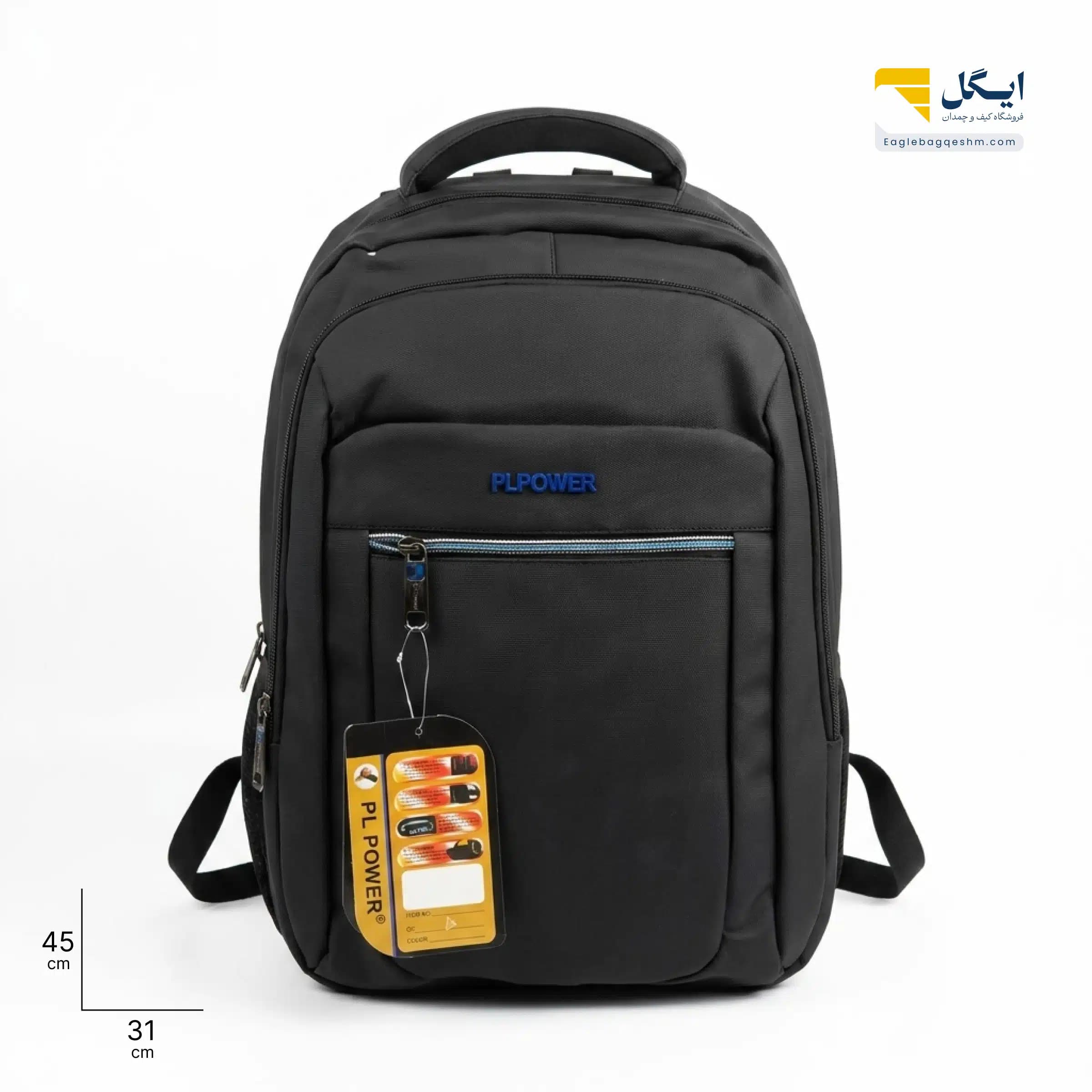 کولهپشتی پیال پاور کد 2211 با جای لپتاپ، پشتی نیمهطبی و طراحی کاربردی روزمره — تصویر ۸