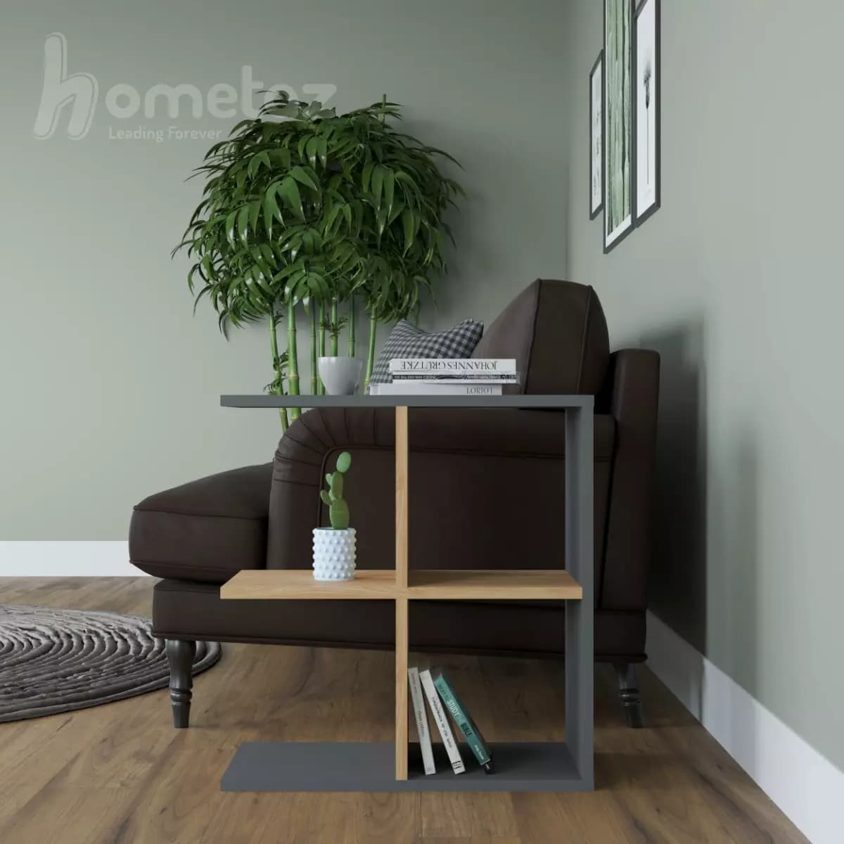 میز عسلی کنار مبلی قفسه ای مدرن با MDF مدل ht2204 — تصویر ۷