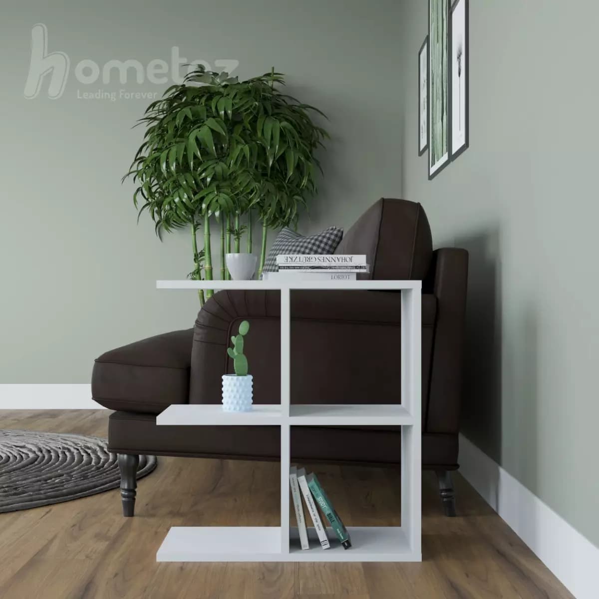 میز عسلی کنار مبلی قفسه ای مدرن با MDF مدل ht2204 — تصویر ۲