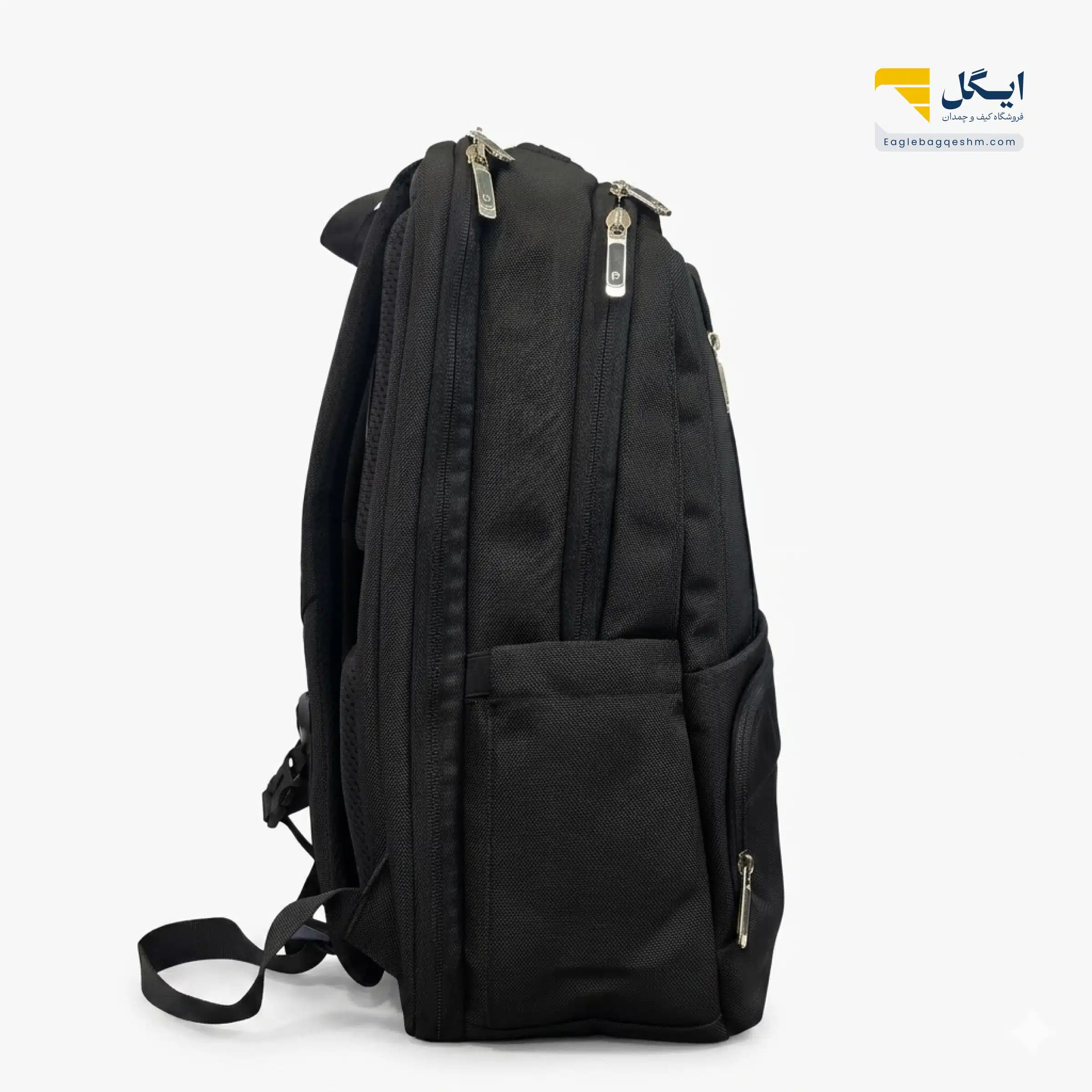 کولهپشتی پیرکاردین کد 82114 با طراحی لوکس، محفظه مجزای لپتاپ و تبلت — تصویر ۸
