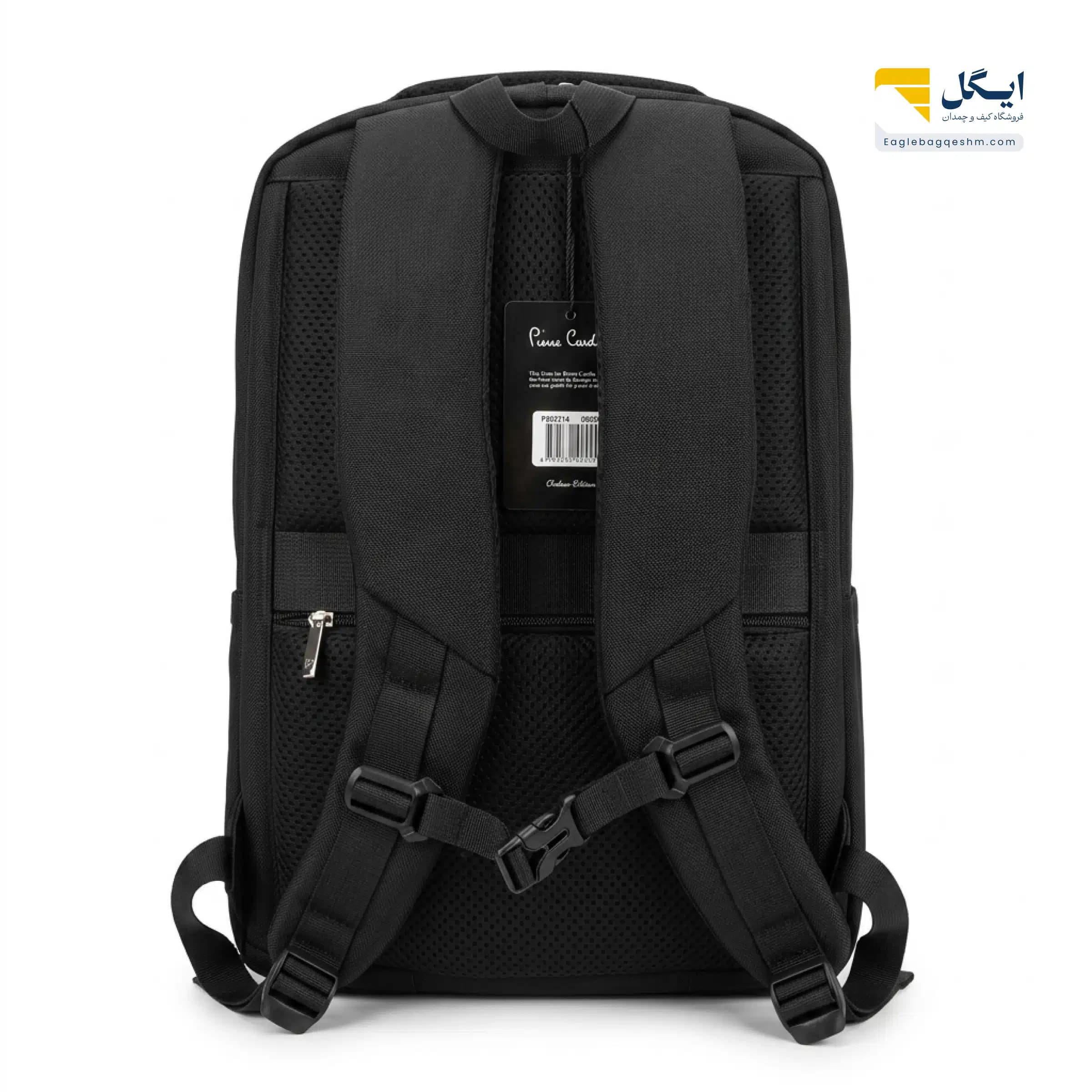 کولهپشتی پیرکاردین کد 82114 با طراحی لوکس، محفظه مجزای لپتاپ و تبلت — تصویر ۹