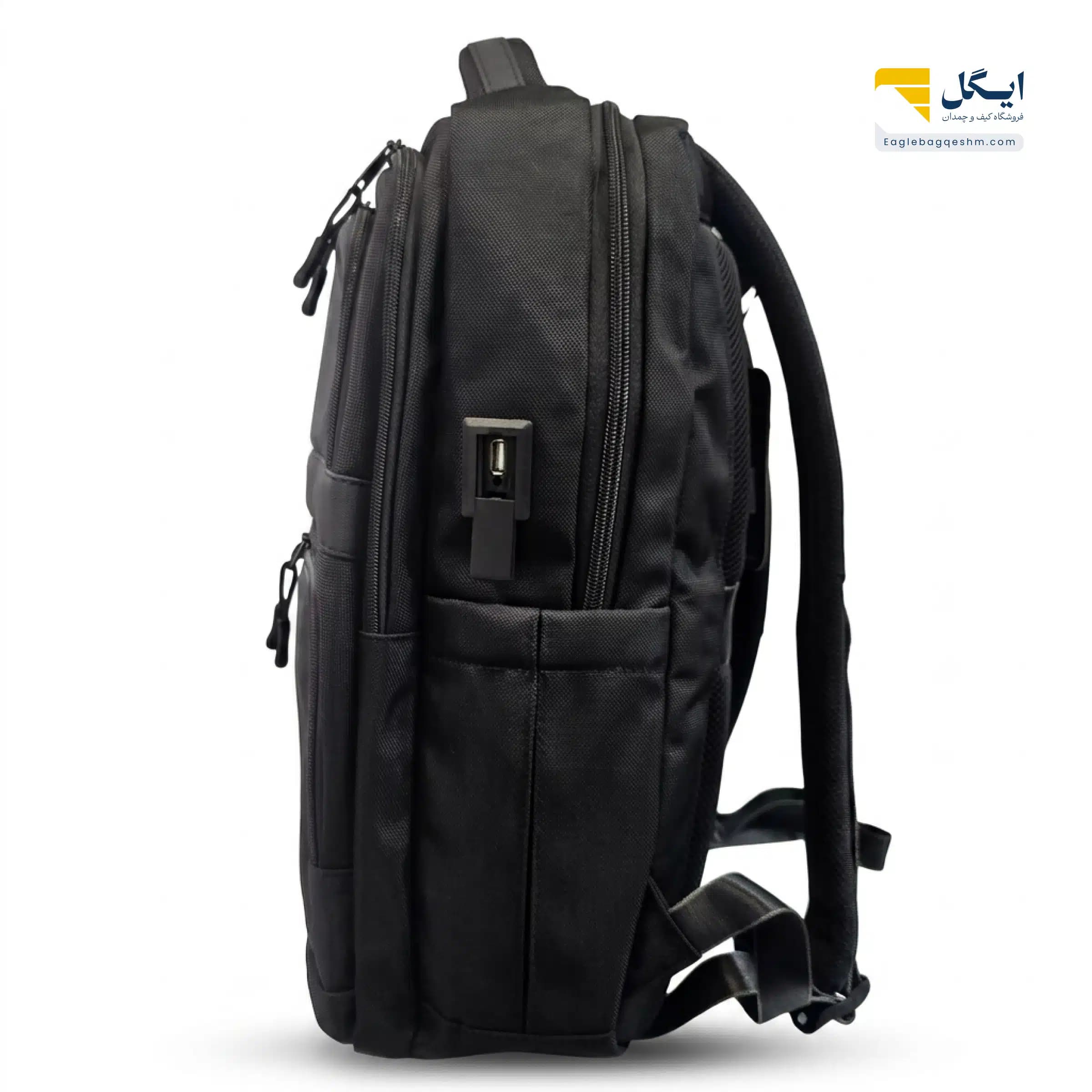 کوله پشتی لیدفاس 8079 USB دار سبک، مدرن و مناسب لپ‌تاپ و استفاده روزمره — تصویر ۱۰