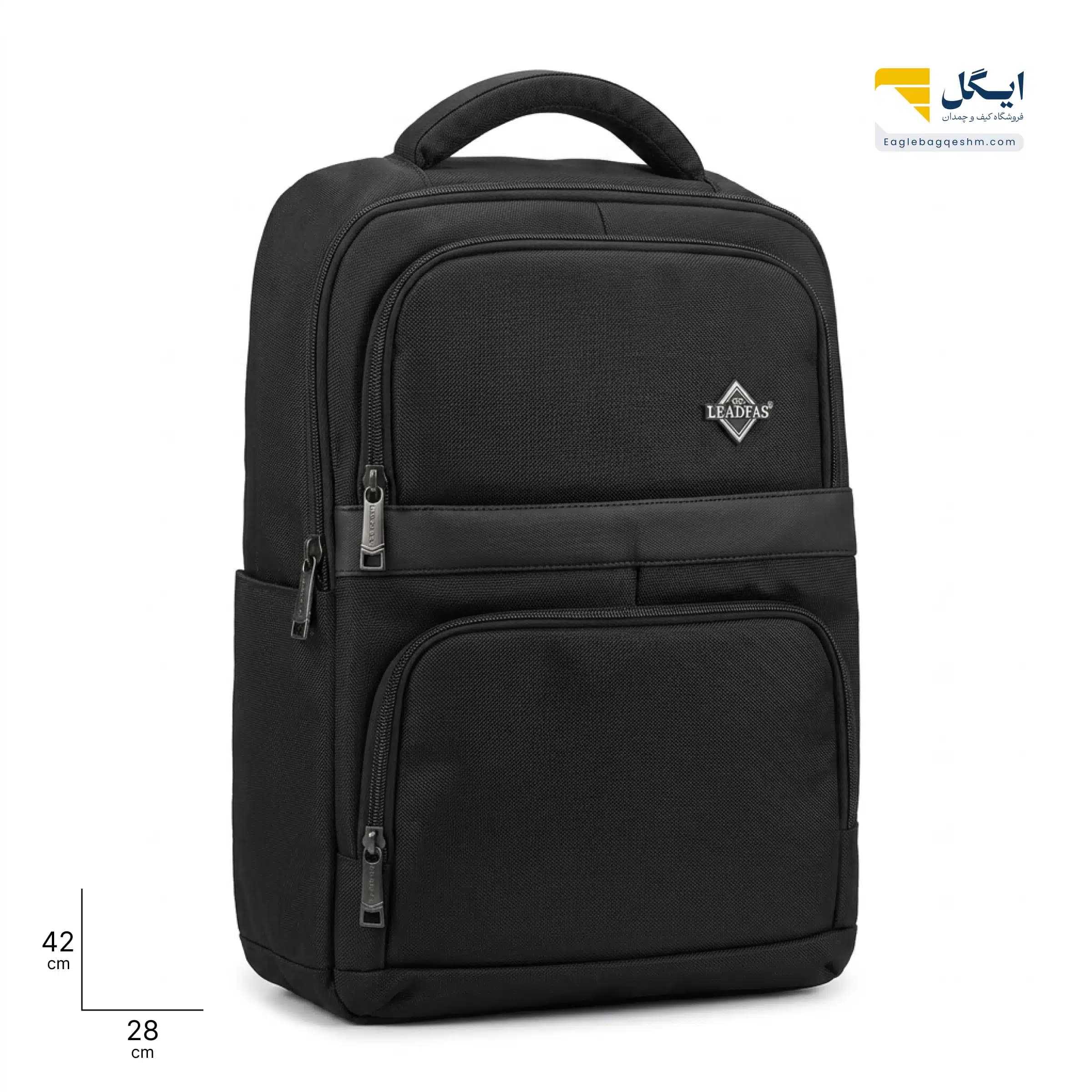 کوله پشتی لیدفاس 8079 USB دار سبک، مدرن و مناسب لپ‌تاپ و استفاده روزمره — تصویر ۸