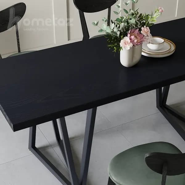 میز غذا خوری پایه فلزی مدرن مدل ht2528 — تصویر ۴