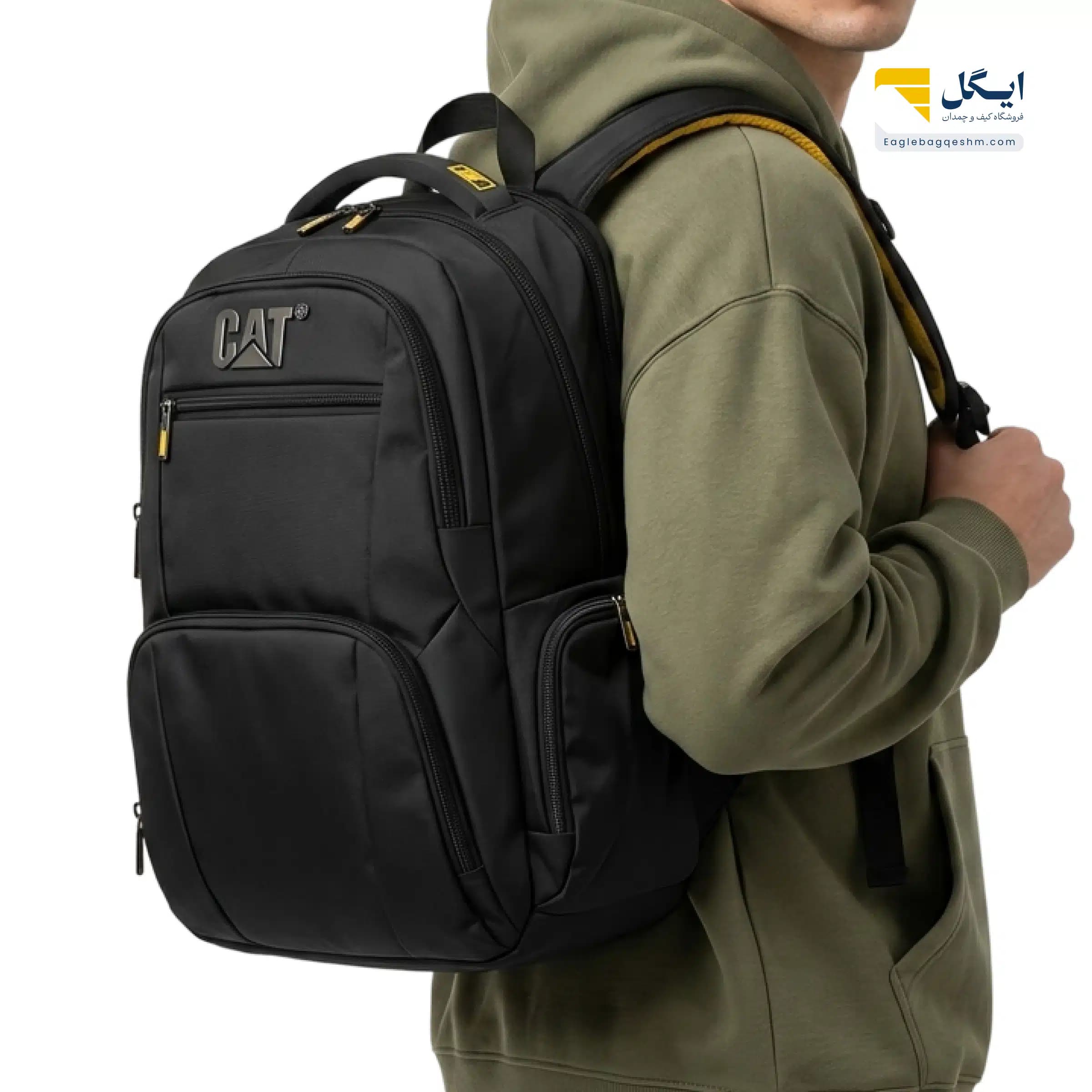 کوله‌پشتی اورجینال کت کد KH005 ضدآب با محفظه ضربه‌گیر لپ‌تاپ، زیپ مخفی