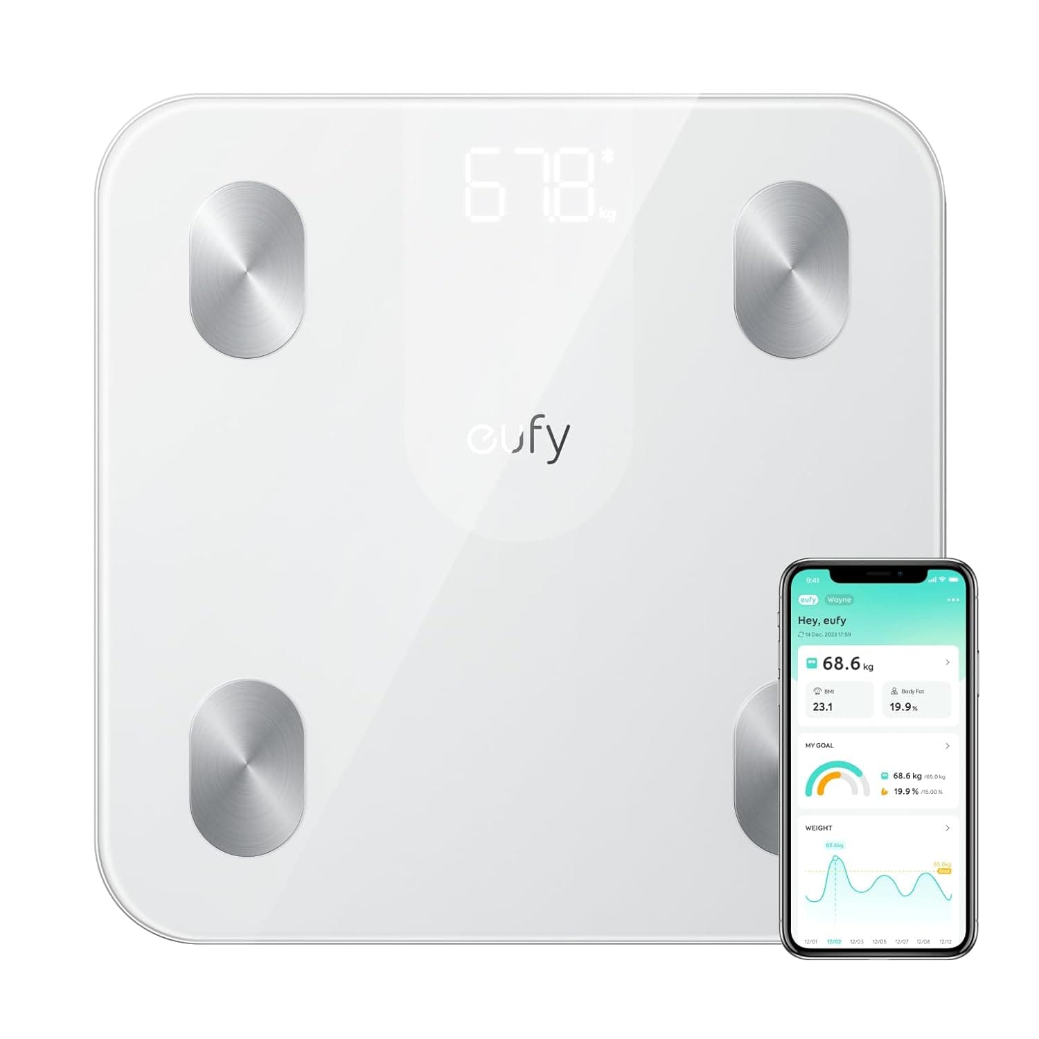 ترازو هوشمند انکر مدل Eufy Smart Scales A1 T9120 — تصویر ۳