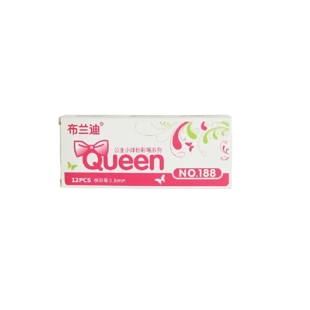 خودکار طلایی ،سفید Queen با ضخامت نوک 0.8 — تصویر ۲