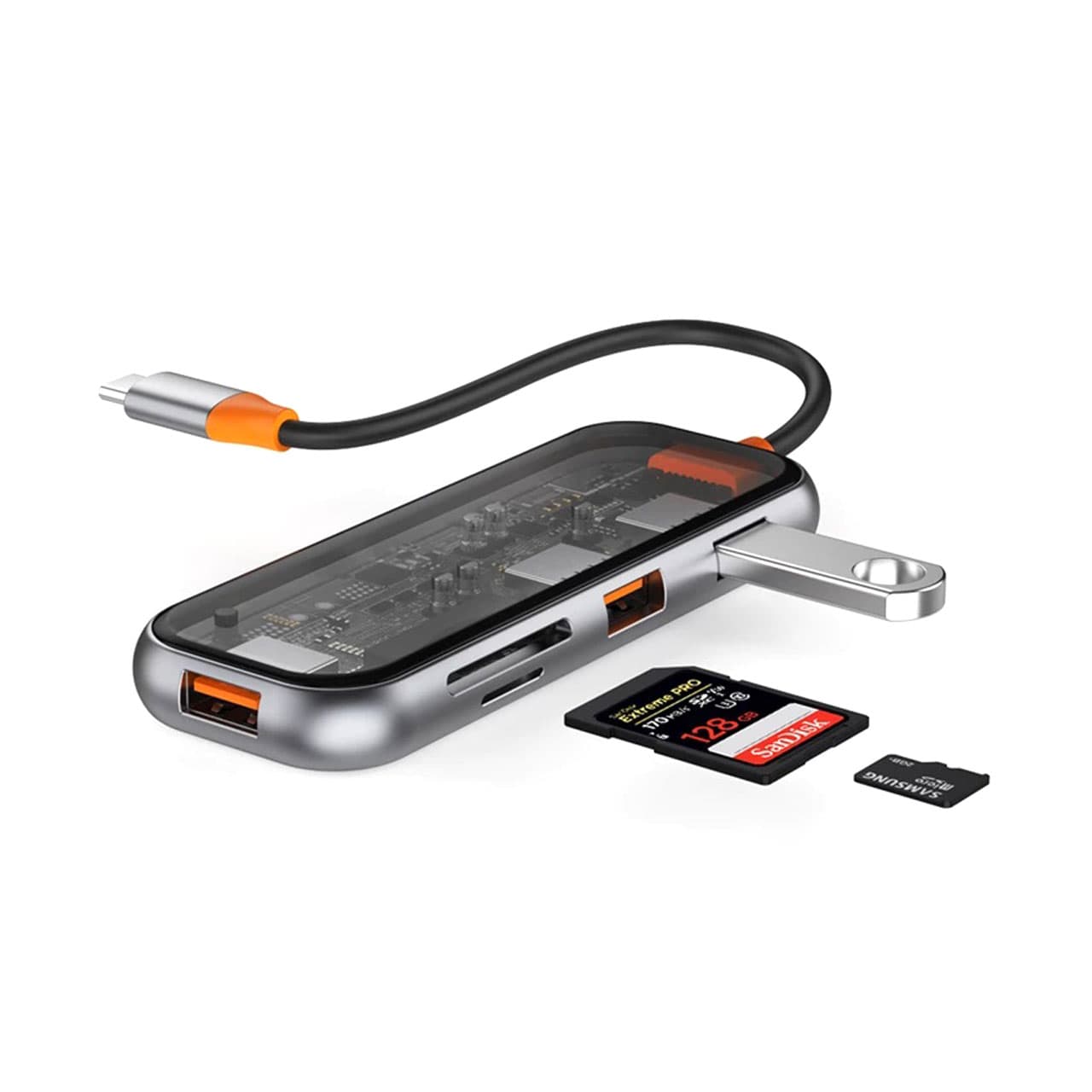 هاب 5 پورت تایپ سی ویوو مدل New Cyber CB005 — تصویر ۱۱