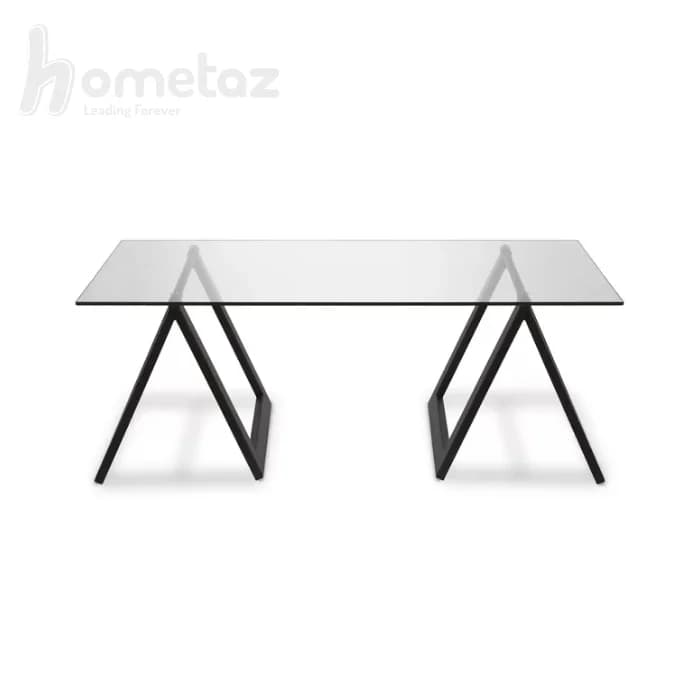 میز جلو مبلی فلزی مشکی پایه 8 ای مدل ht2401 — تصویر ۶