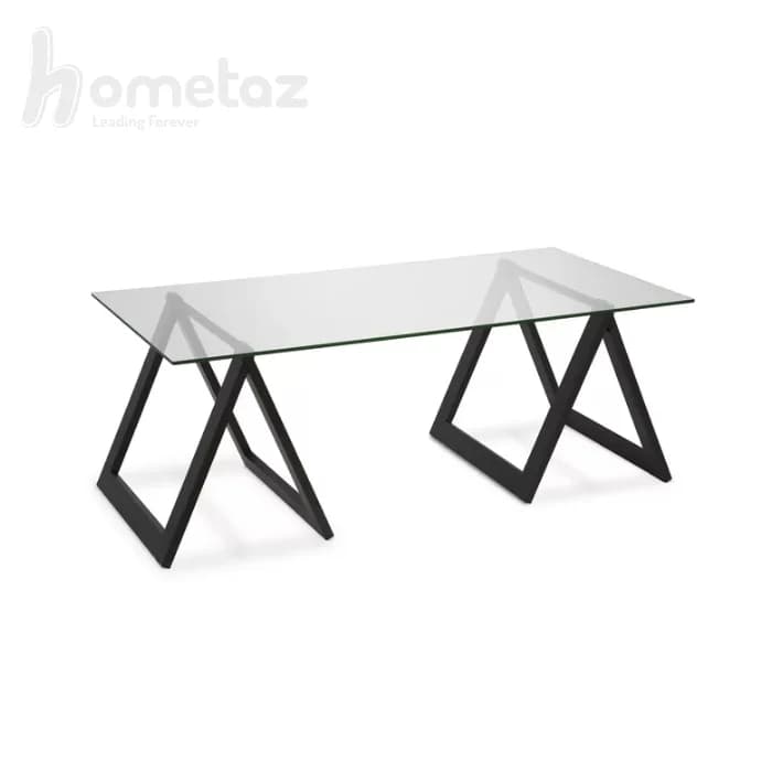 میز جلو مبلی فلزی مشکی پایه 8 ای مدل ht2401 — تصویر ۵