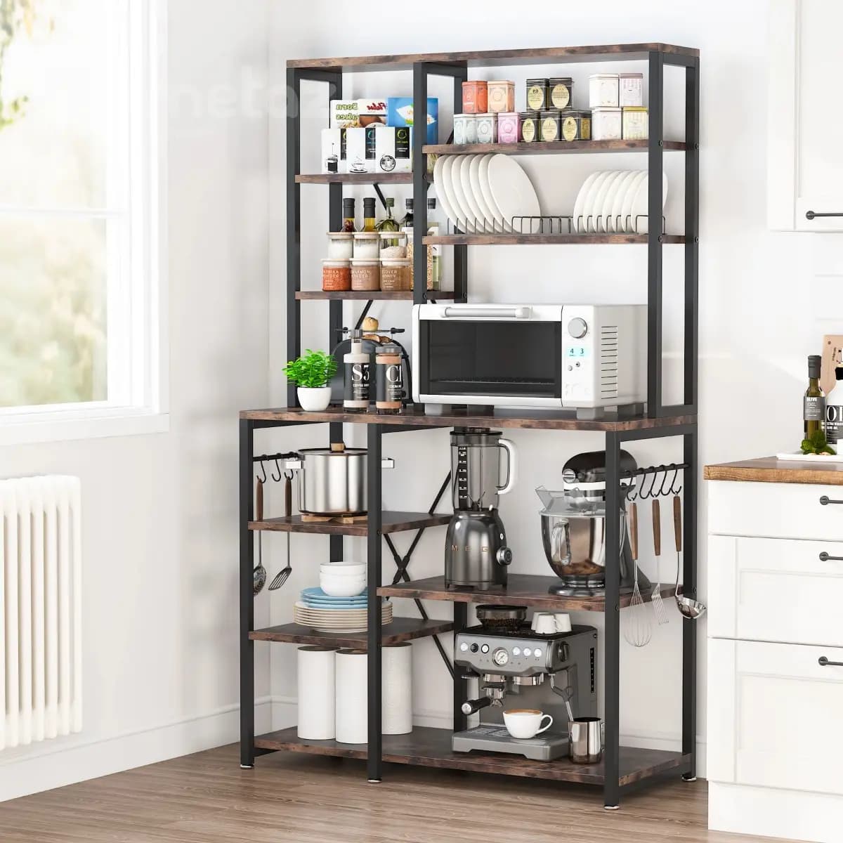 شلف و استند کافی بار با صفحه چوب یا mdf مدل ht2273 — تصویر ۹