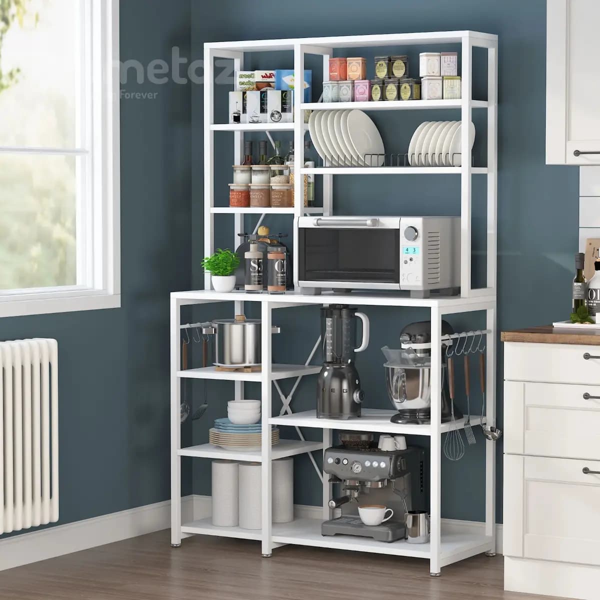 شلف و استند کافی بار با صفحه چوب یا mdf مدل ht2273 — تصویر ۴