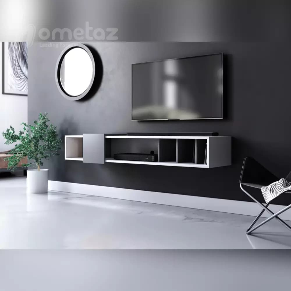 میز تلویزیون دیواری ساده ارزان مدل ht2120 — تصویر ۴