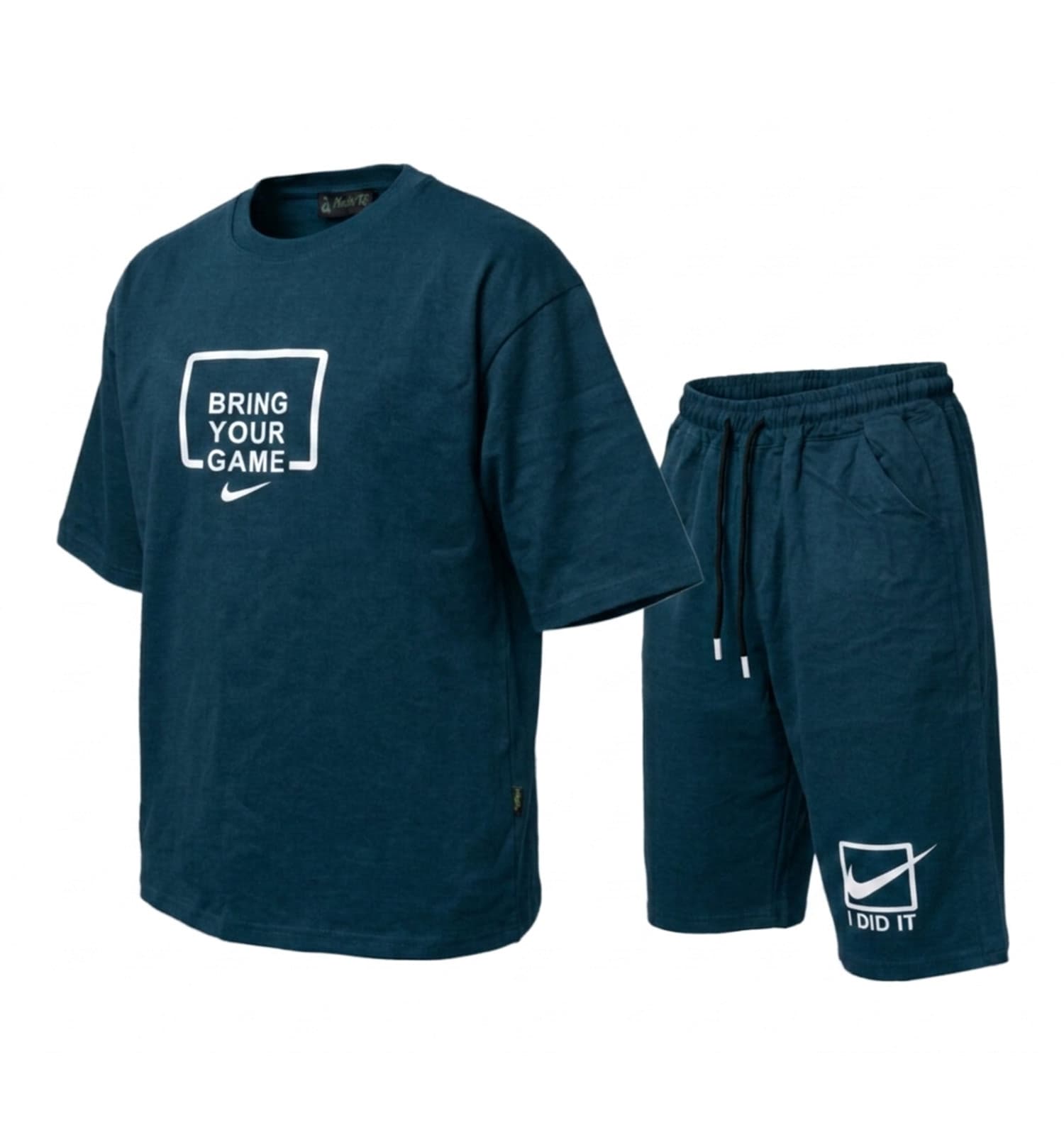 ست مردانه تیشرت و شلوارک نخ پنبه Nike طرح دار کد 50309 — تصویر ۶