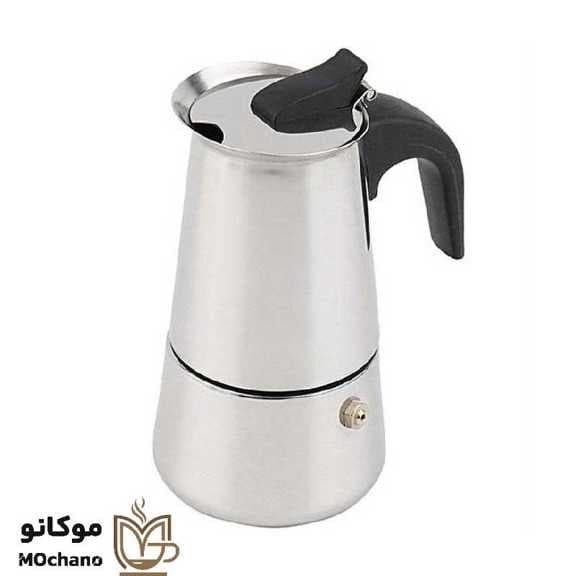 موکاپات استیل 2 کاپ ایتالیایی-قهوه جوش