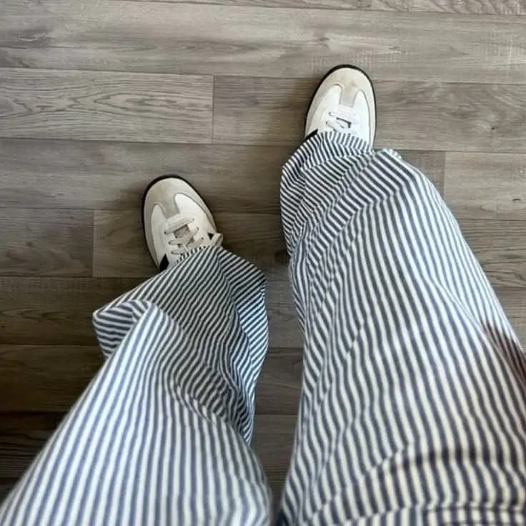 شلوار راحتی مردانه لینن _ مدل راه راه — تصویر ۶