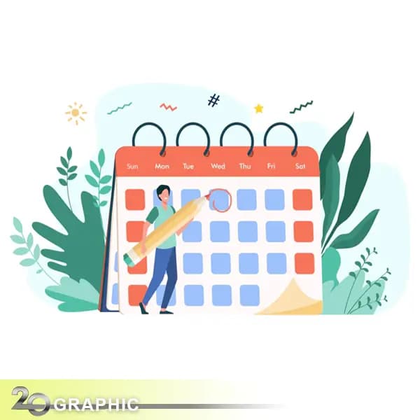 طراحی تقویم رومیزی اختصاصی