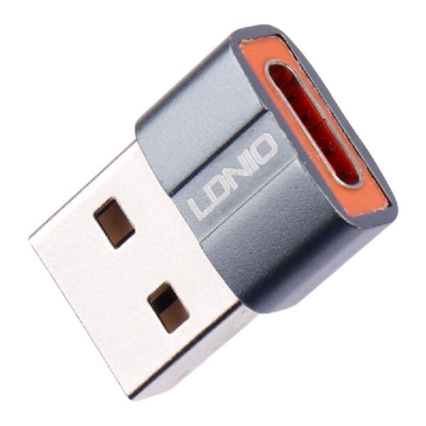 تبدیل اوتی جی یو اس بی به تایپ سی مدل الدینیو usb به type c مدل LC150 — تصویر ۴