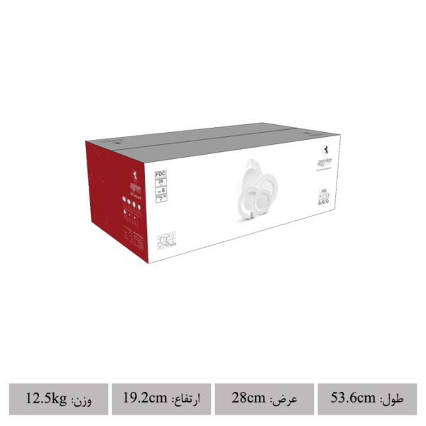 سرویس 28 پارچه 6 نفره طرح زرین لب طلایی — تصویر ۴