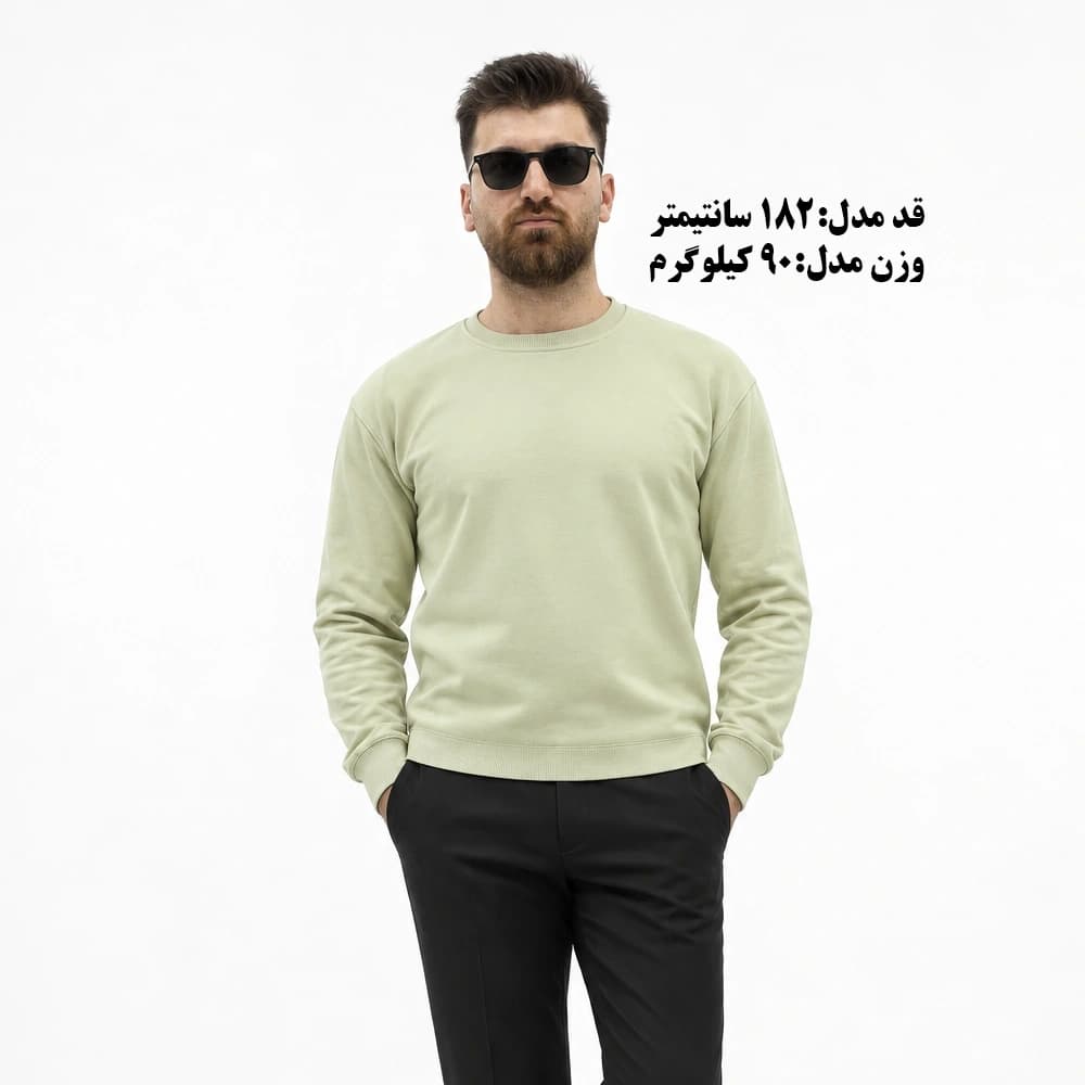 بلوز دورس دو نخ مردانه بیسیک سایز فری در 4 رنگ — تصویر ۱۱