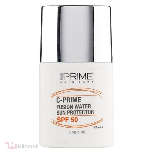 فلوئید ضد آفتاب بی‌رنگ پرایم، SPF 50، مدل C-Prime Fusion Water، مناسب انواع پوست — تصویر ۲