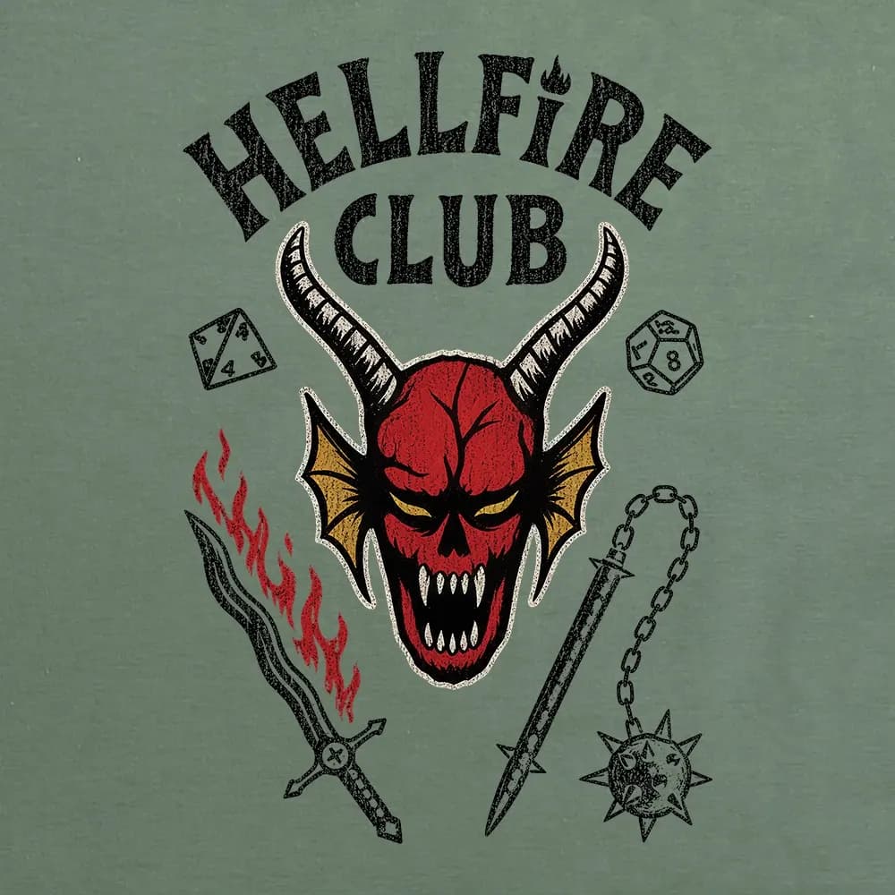 تیشرت پسرانه باکسی طرح Hell fire club سایز فری (پنبه ضمانتی) در 7 رنگ — تصویر ۸