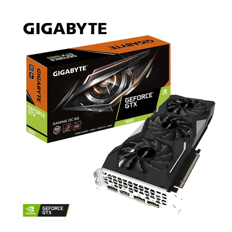 کارت گرافیک GeForce® GTX 1660 GAMING OC 6GB Gigabyte(کارکرده)