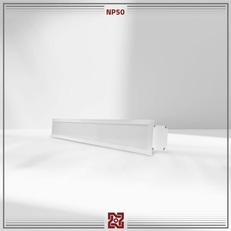 لیان NP50-B – چراغ خطی توکار – عرض 5.5 – لومن 4000 – بدنه مشکی — تصویر ۵