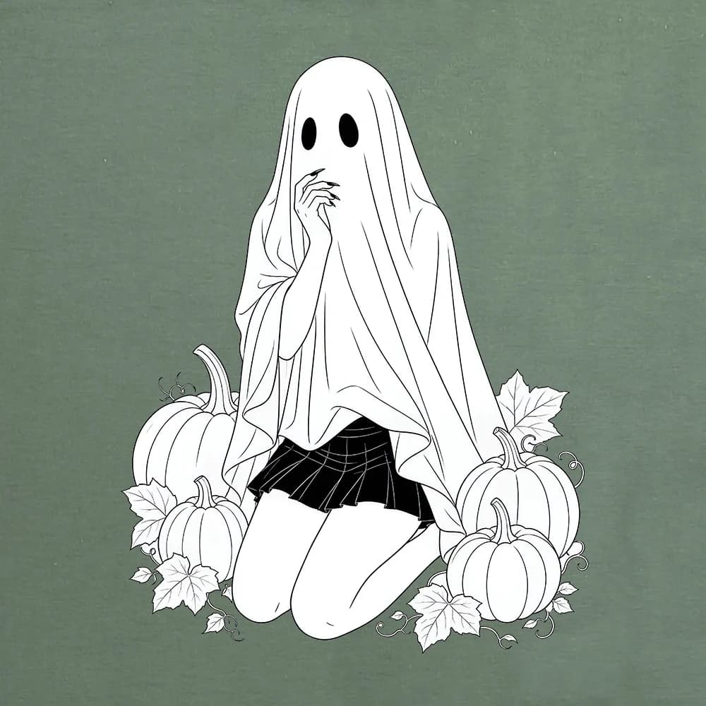 تیشرت زنانه باکسی طرح روح سایز فری (پنبه ضمانتی) در 7 رنگ — تصویر ۸