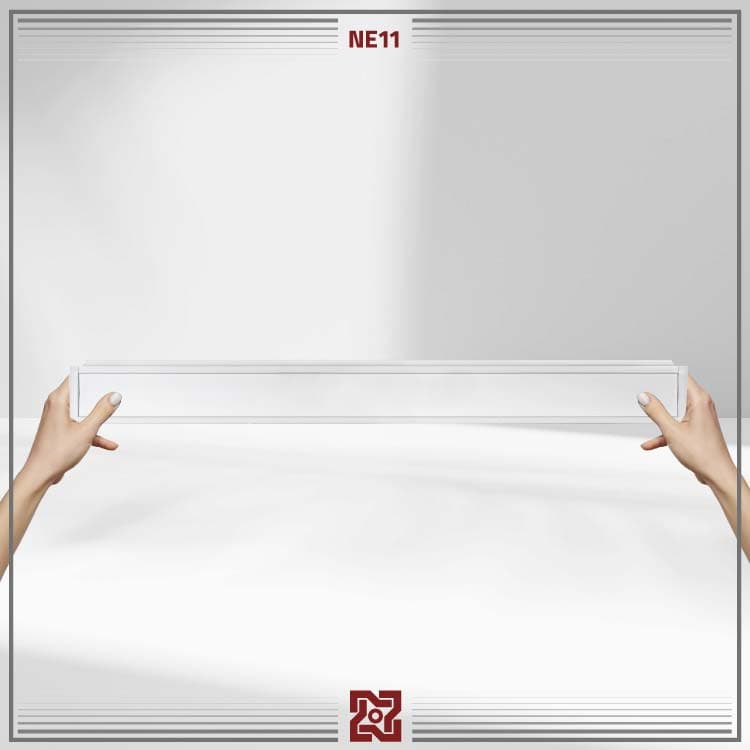 لیان NE11 – چراغ خطی توکار – عرض 9.5 – لومن 4800 – بدنه سفید — تصویر ۶