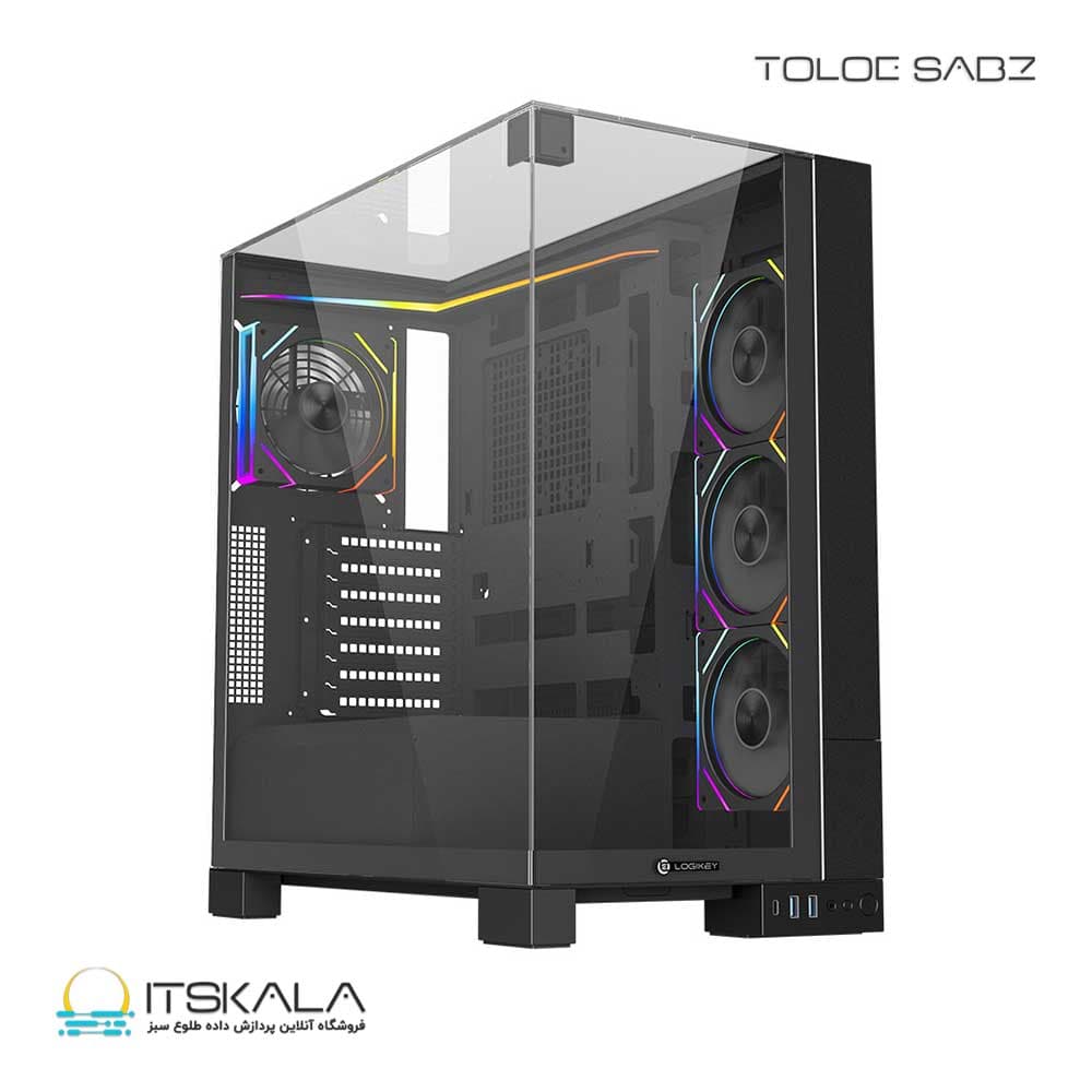 کیس گیمینگ لاجیکی مدل C734B — تصویر ۹