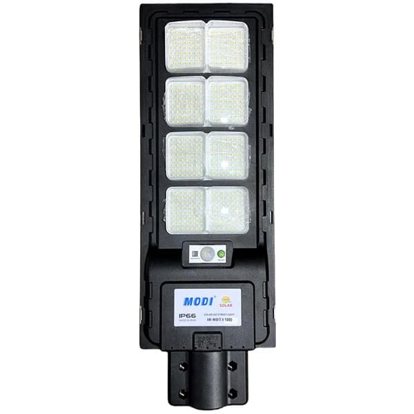 چراغ خیابانی خورشیدی مودی مدل IR-MD731000 توان 100 وات مهتابی