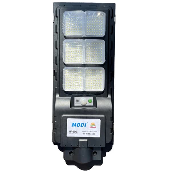 چراغ خیابانی خورشیدی مودی مدل IR-MD73800 توان ۸۰ وات مهتابی