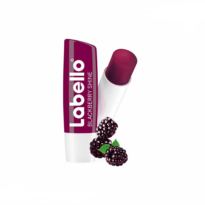 بالم لب لبلو با رایحه شاتوت Labello lip bulm Black Berry Shine — تصویر ۳