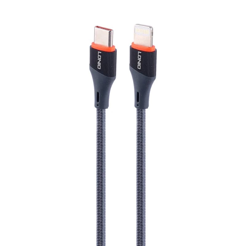 کابل تایپ سی به لایتنینگ فست شارژ 30 وات الدینیو LC631i طول 1 متر — تصویر ۳