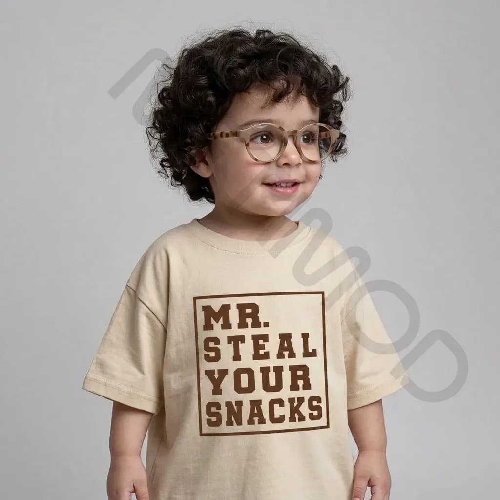 ست تیشر شلوارک بچگانه مدل MR کرم قهوه ای سایز 50 — تصویر ۱۰