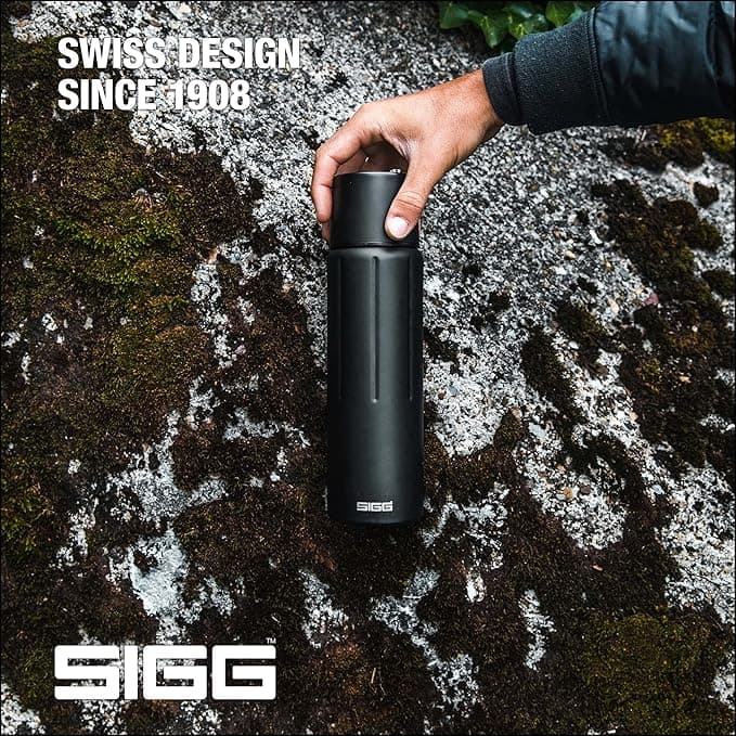 SIGG – بطری آب عایق – Thermo Flask Gemstone IBT Obsidian — تصویر ۸