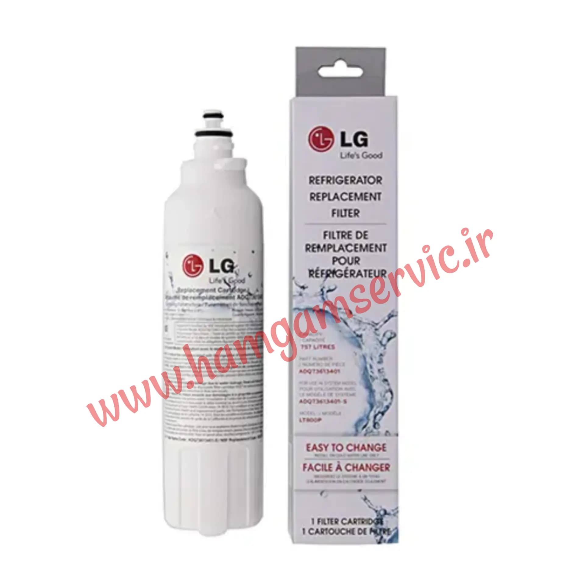 فیلتر موشکی تصفیه آب داخلی یخچال ال جی مدل LT800P