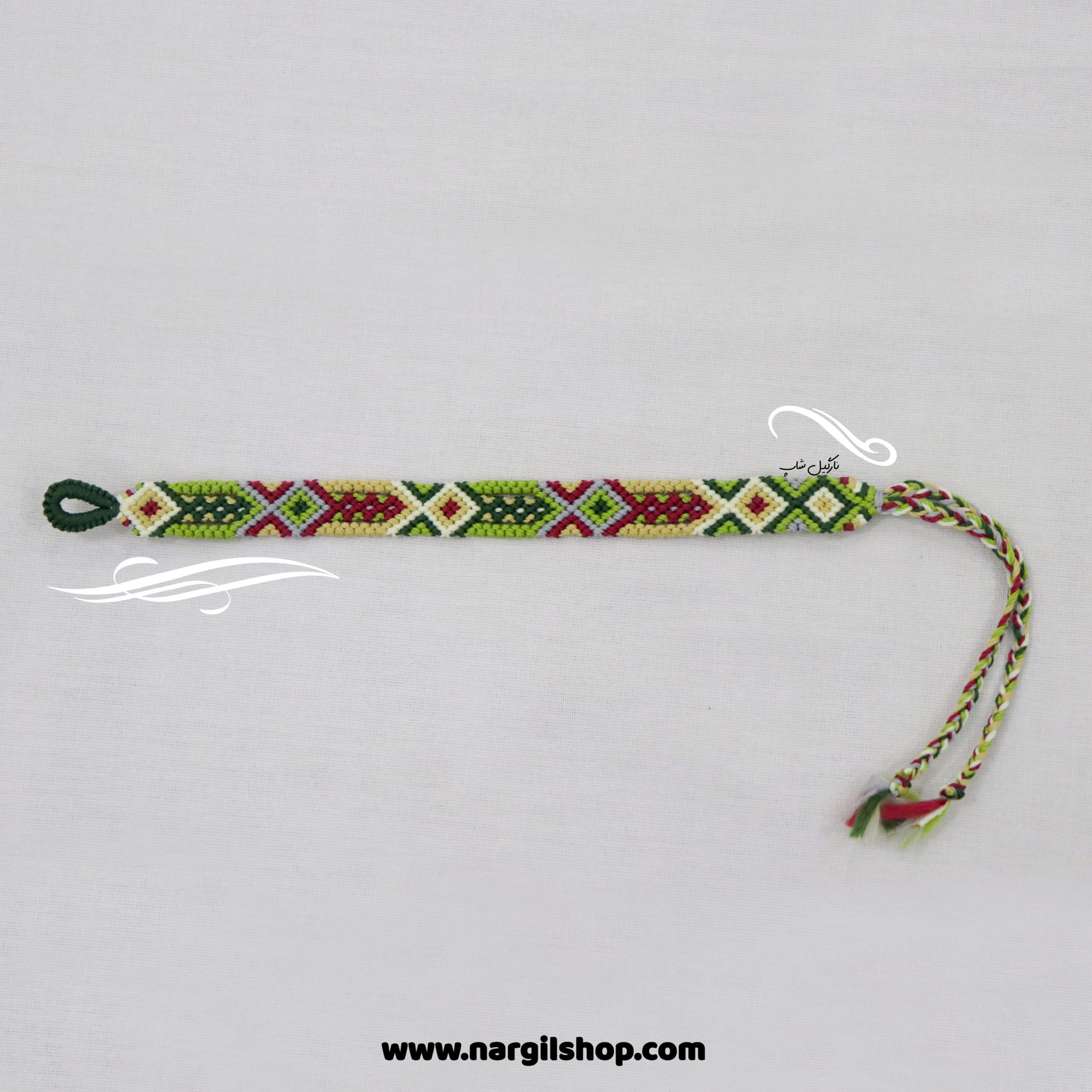 دستبند دوستی یاقوت سبز | friendship bracelet 29 — تصویر ۵