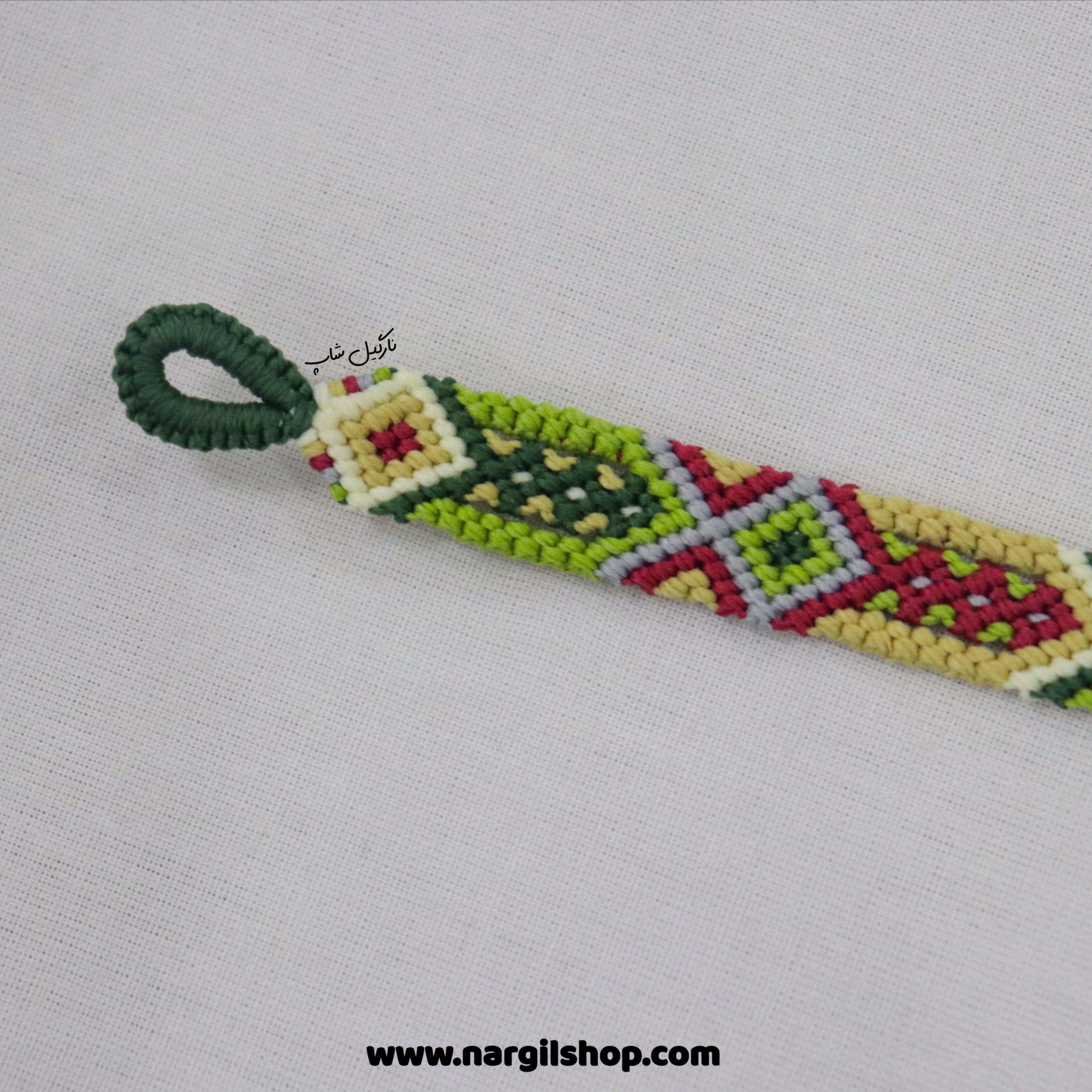 دستبند دوستی یاقوت سبز | friendship bracelet 29 — تصویر ۷