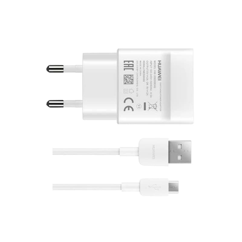 شارژر دیواری هوآوی به همراه کابل microUSB — تصویر ۶