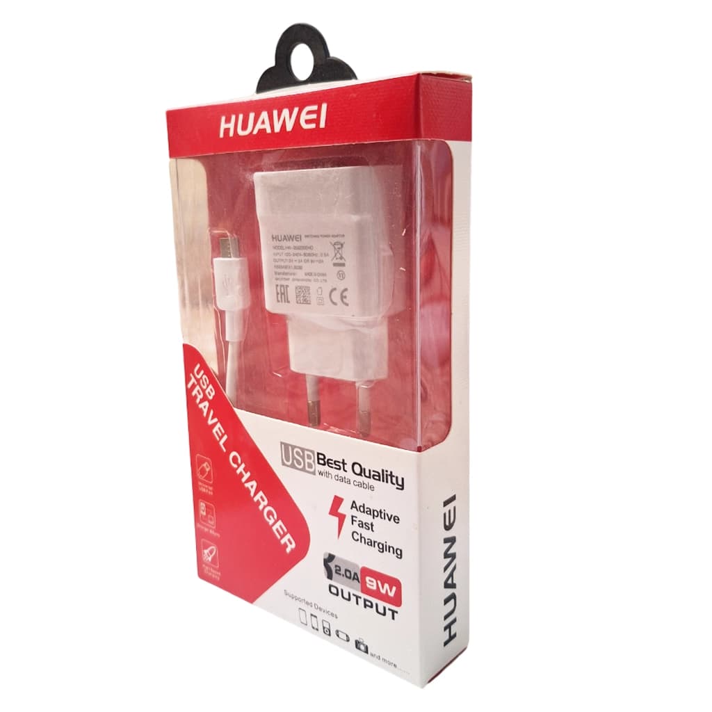 شارژر دیواری هوآوی به همراه کابل microUSB — تصویر ۸