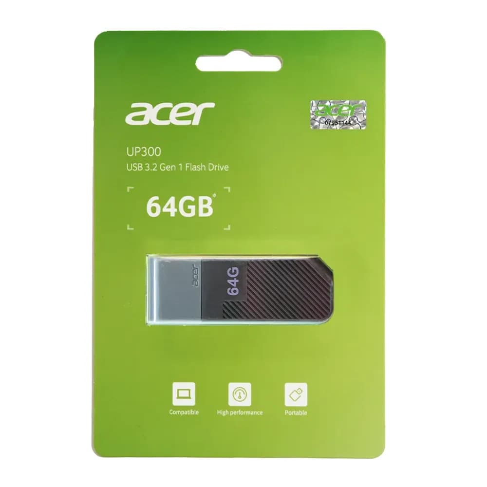 فلش ایسر Acer مدل UP300 USB 3.2 ظرفیت 64 گیگابایت