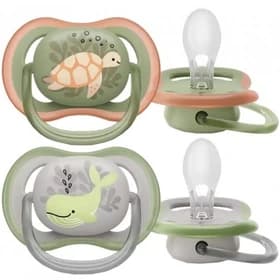 پستانک الترا ایر 6 تا 18 ماه فیلیپس اونت Philips Avent طرح نهنگ و لاکپشت مدل SCF085/60 — تصویر ۴