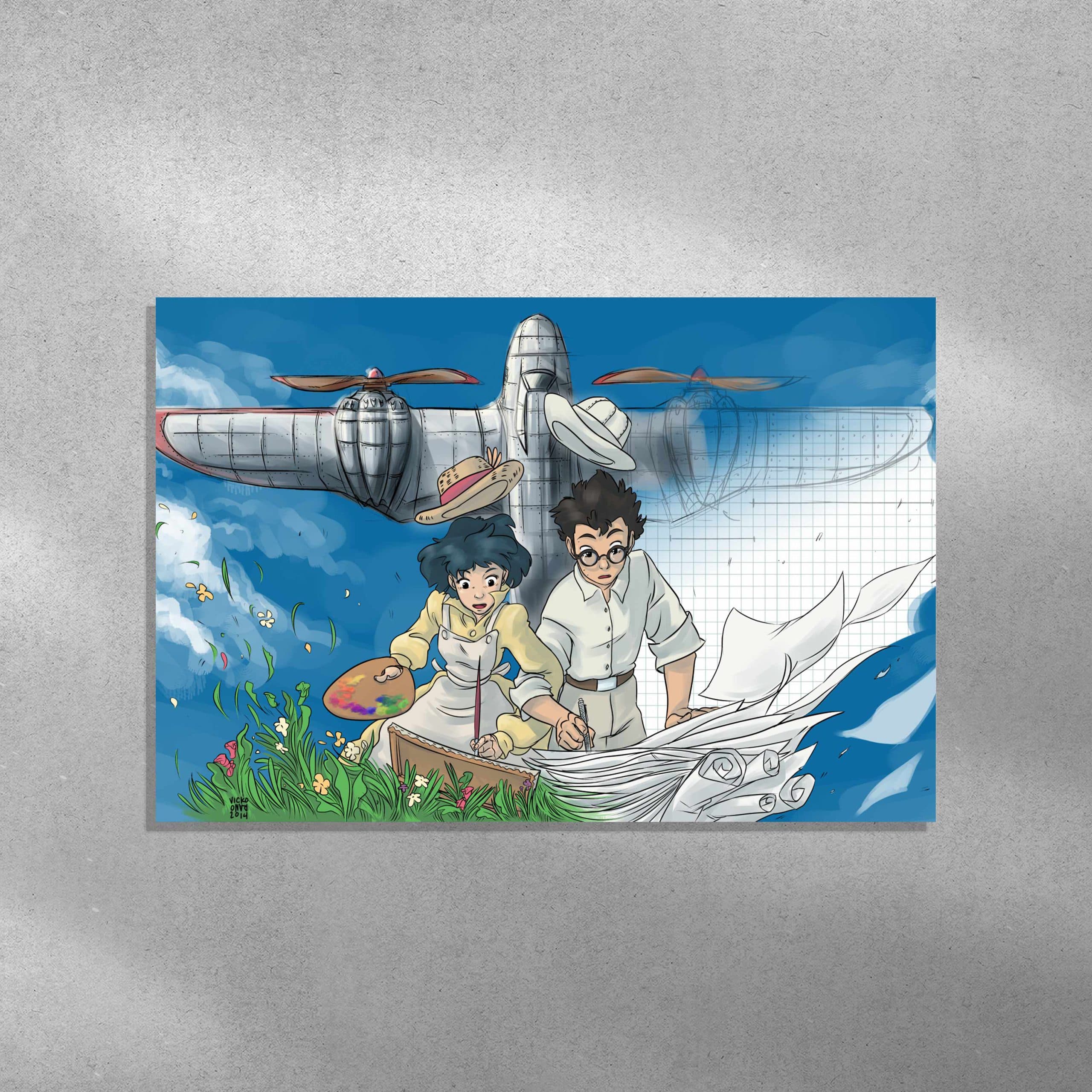 پوستر انیمه باد برمی‌خیزد 77 | Anime wind rises Poster 77 — تصویر ۲