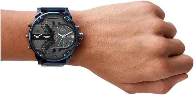 Diesel Men’s Mr. Daddy Chronograph, 57 mm Case Size, Stainless Steel Watch — تصویر ۶