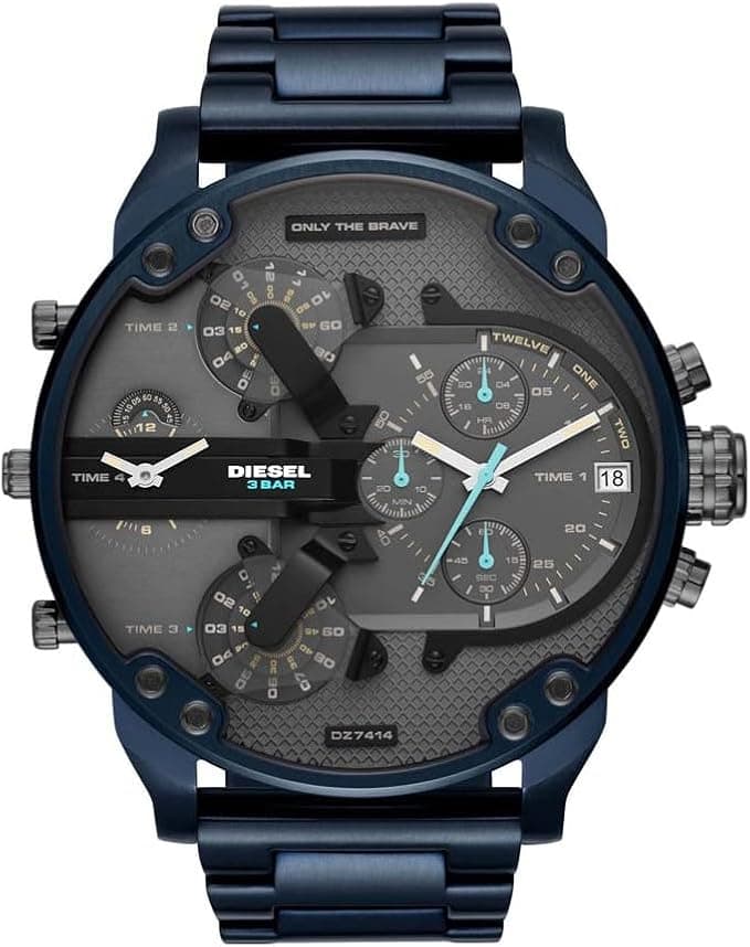 Diesel Men’s Mr. Daddy Chronograph, 57 mm Case Size, Stainless Steel Watch — تصویر ۴