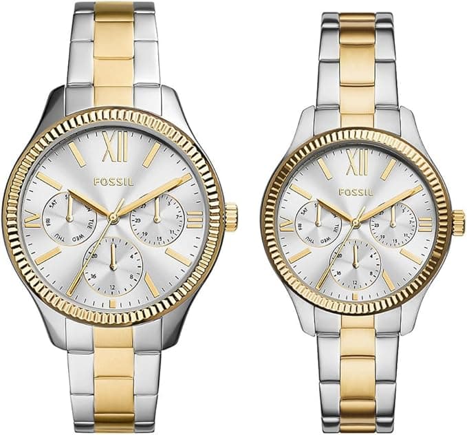 Fossil BQ2737SET Rye Watch Gift Set, Silver, BQ2737SET-AMZUK